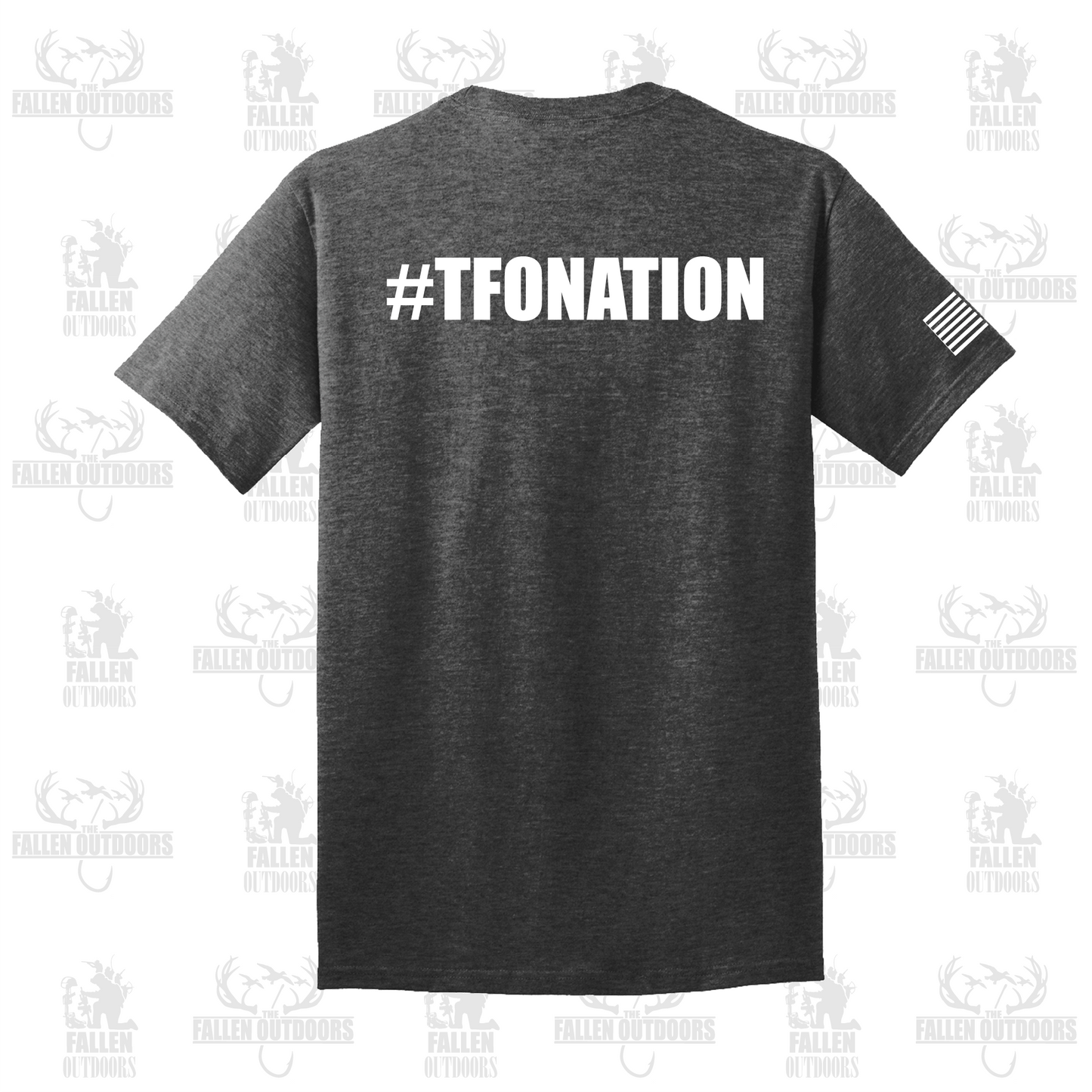 Hooks & Horns Men's Charcoal T-Shirt