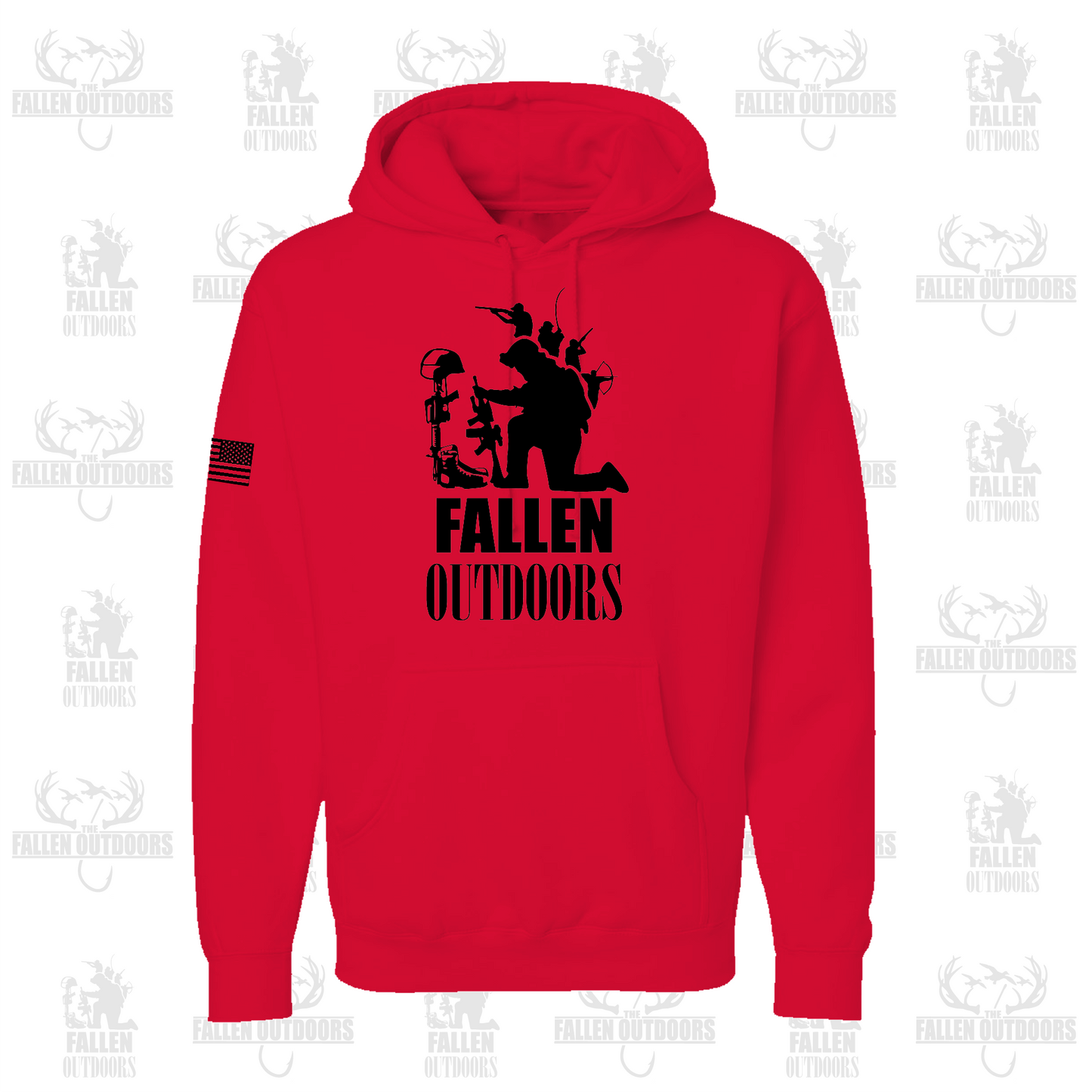 Classic Logo RED Performance Hoodie