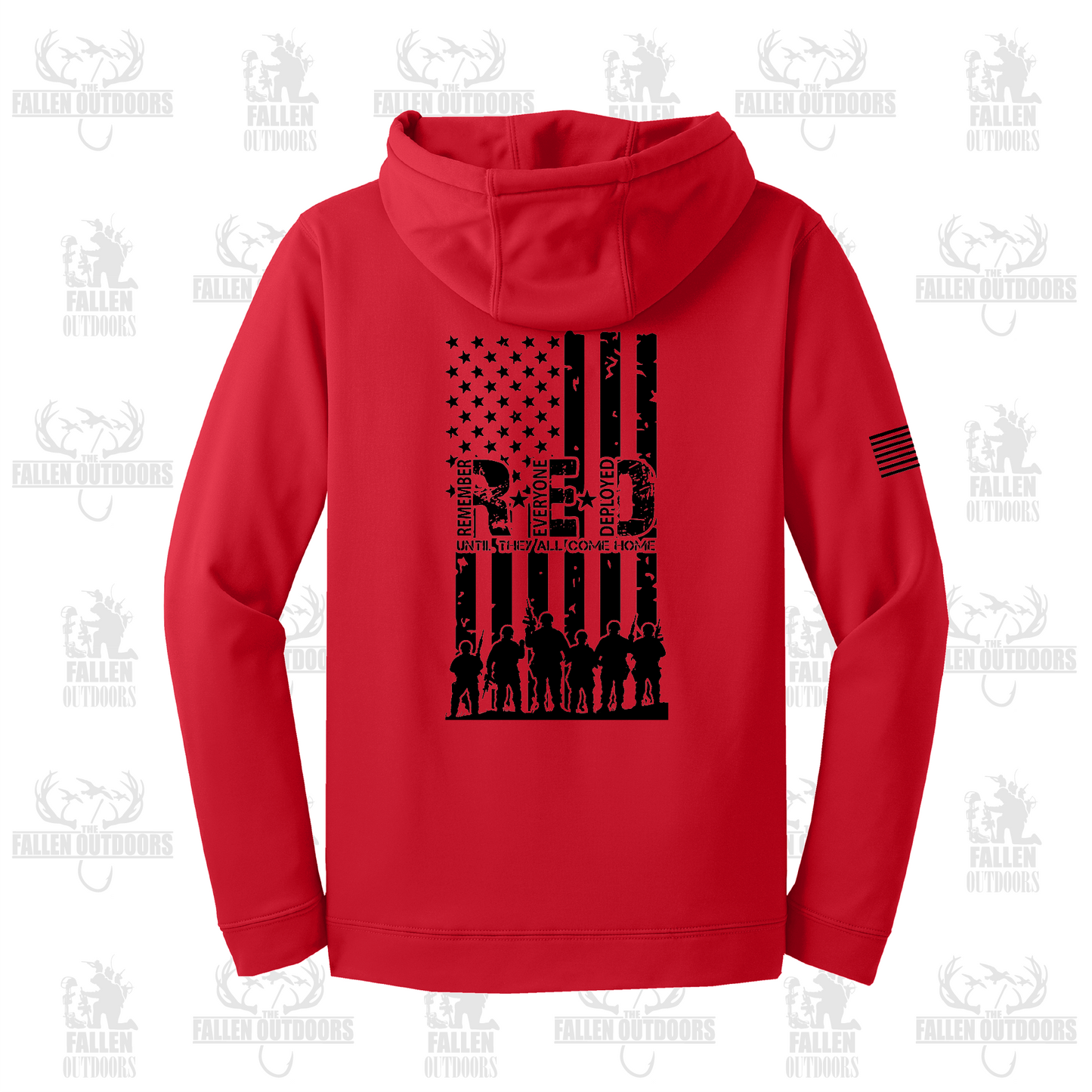Classic Logo RED Performance Hoodie