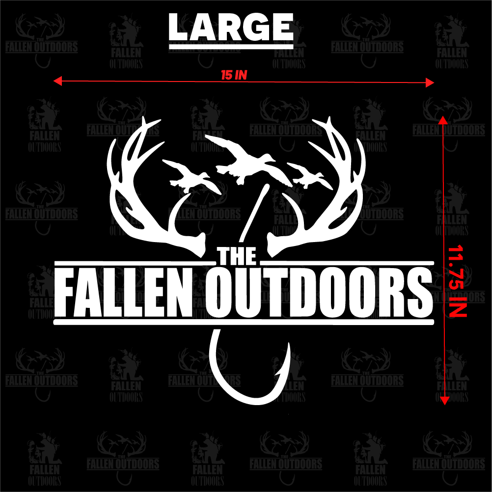 Hooks & Horns Logo Decal