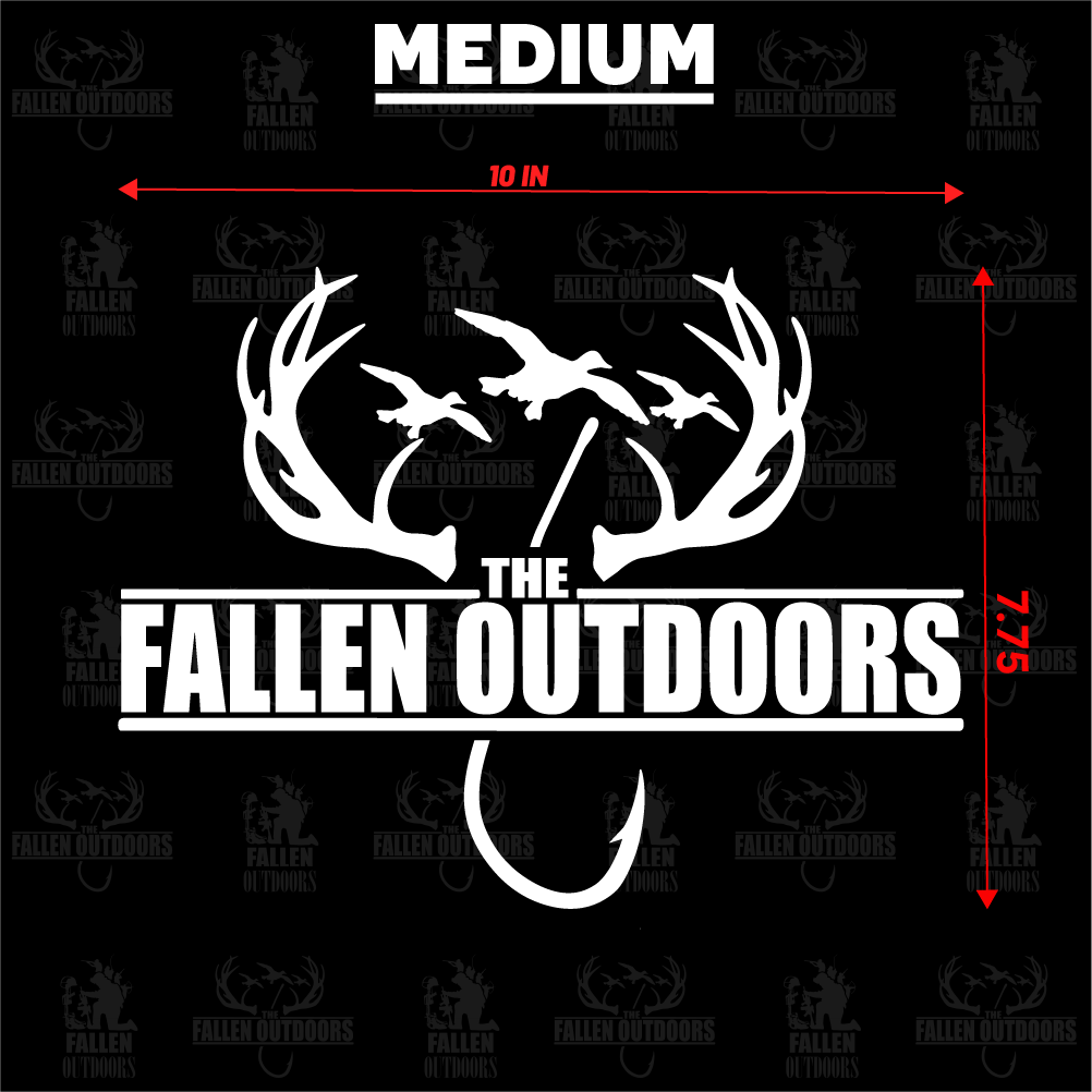 Hooks & Horns Logo Decal