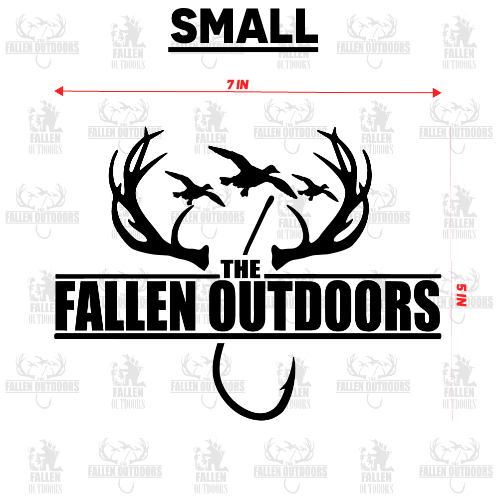 Hooks & Horns Logo Decal