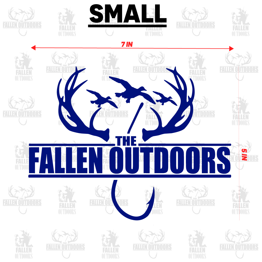 Hooks & Horns Logo Decal