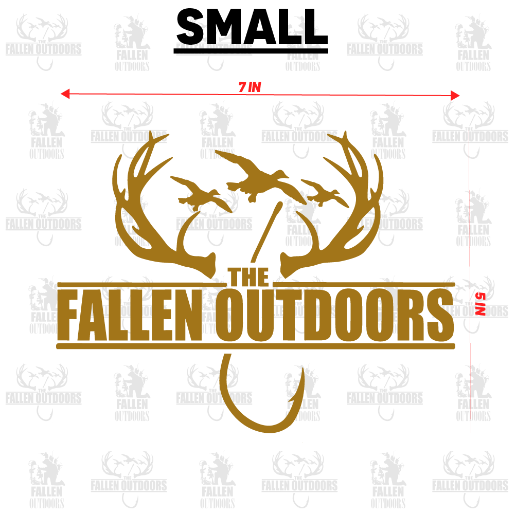 Hooks & Horns Logo Decal