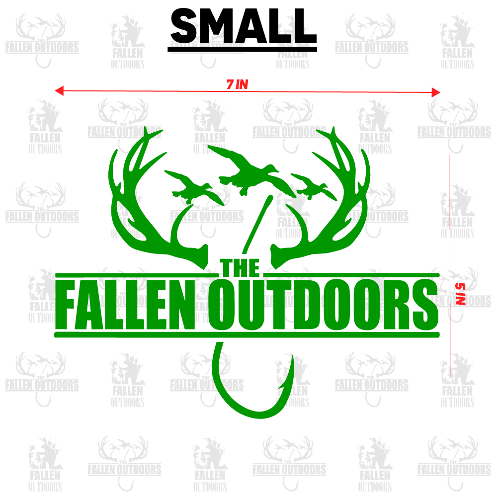 Hooks & Horns Logo Decal