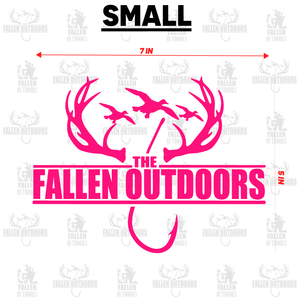 Hooks & Horns Logo Decal
