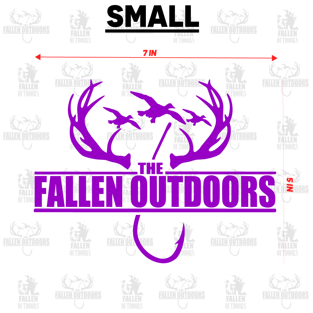 Hooks & Horns Logo Decal
