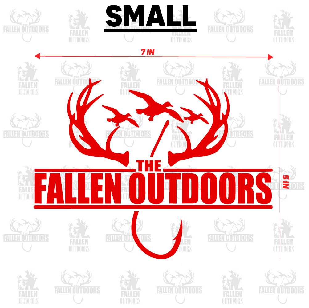 Hooks & Horns Logo Decal