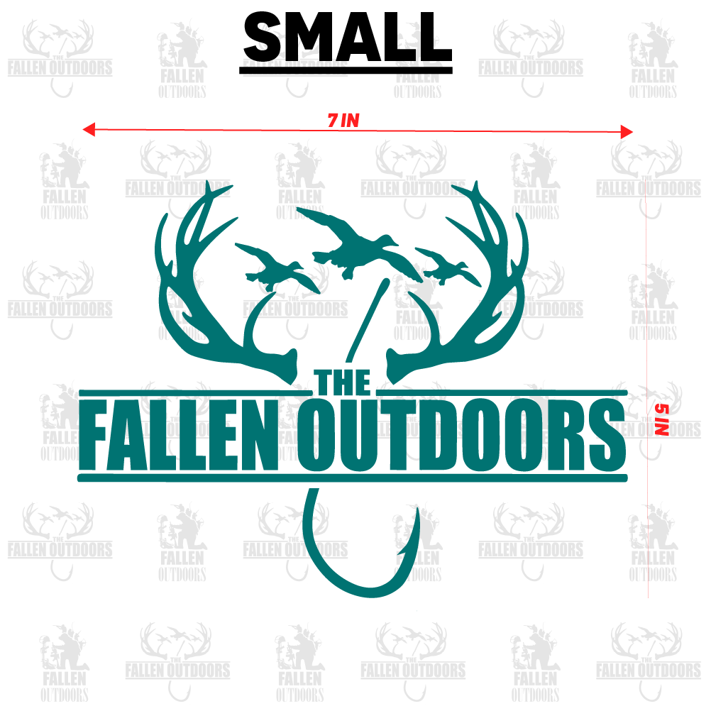 Hooks & Horns Logo Decal