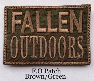 Fallen Outdoors Patch VELCRO (Brown/Dark Green)