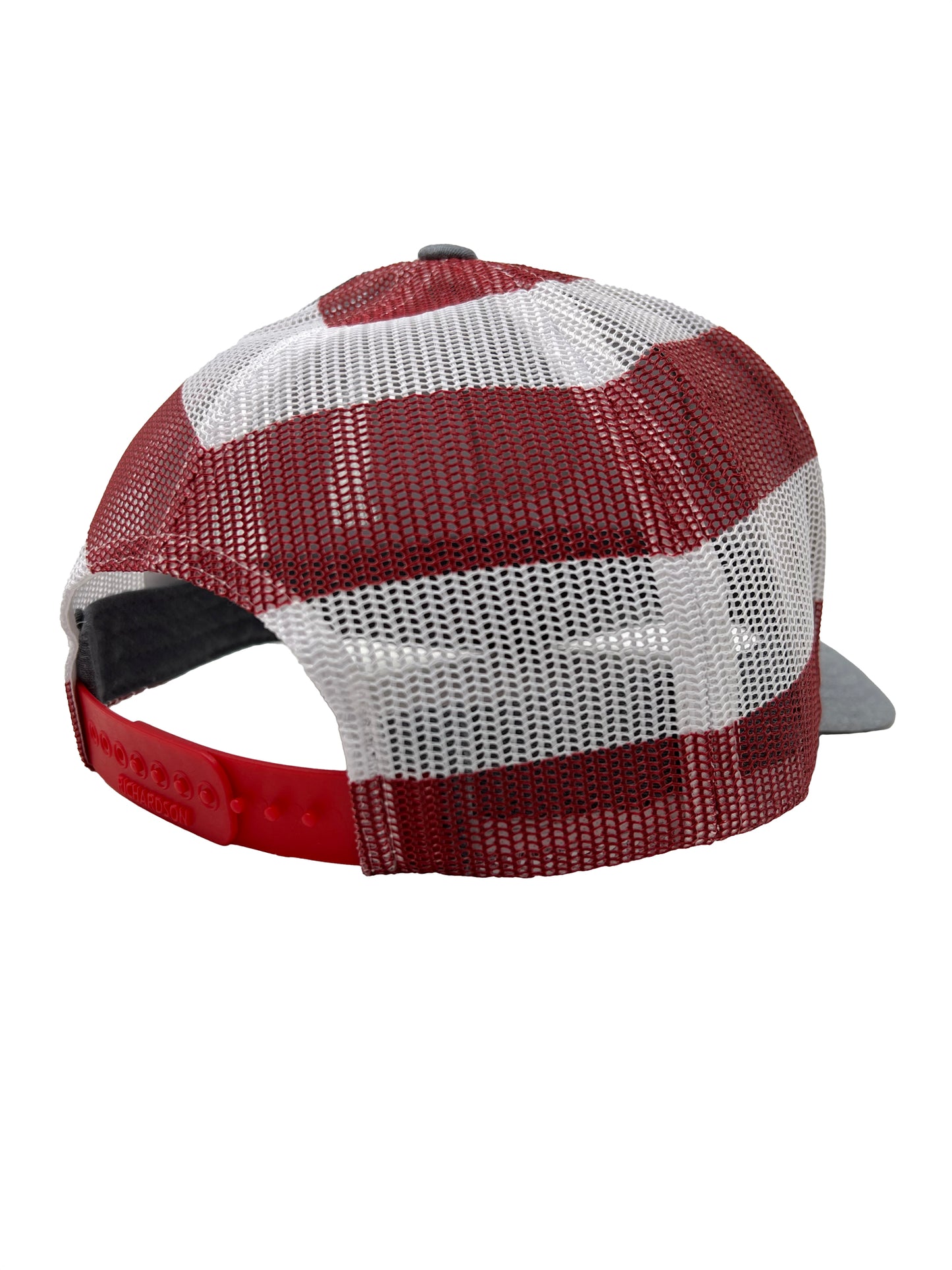 Classic Logo Patch Trucker Hat (Gray/American Flag)