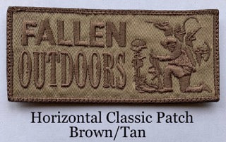 Classic Logo Patch HEATSEAL Large (Brown/Tan)