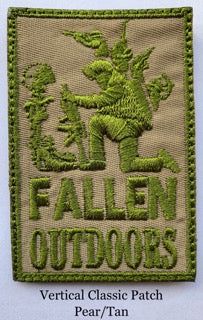 Classic Logo Patch VELCRO Small (Green/Tan)