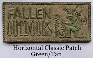 Classic Logo Patch HEATSEAL Large (Olive/Tan)