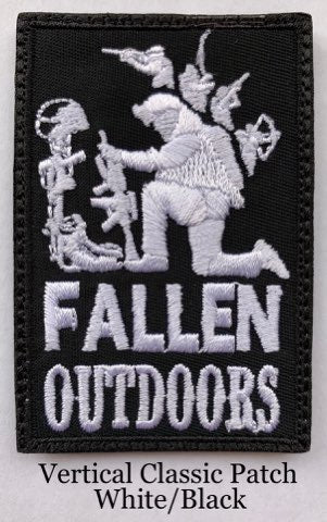 Classic Logo Patch VELCRO Small (White/Black)
