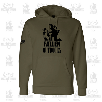 TFO Classic Olive Green Performance Hoodie