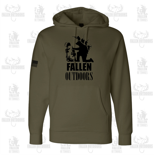 TFO Classic Olive Green Performance Hoodie