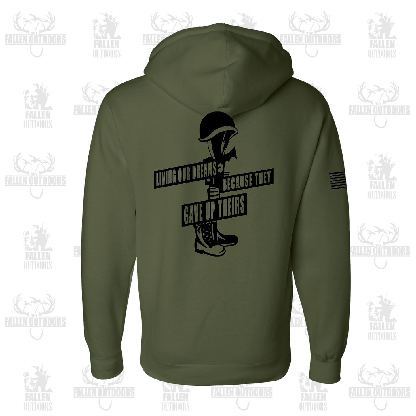 TFO Classic Military Green Hoodie