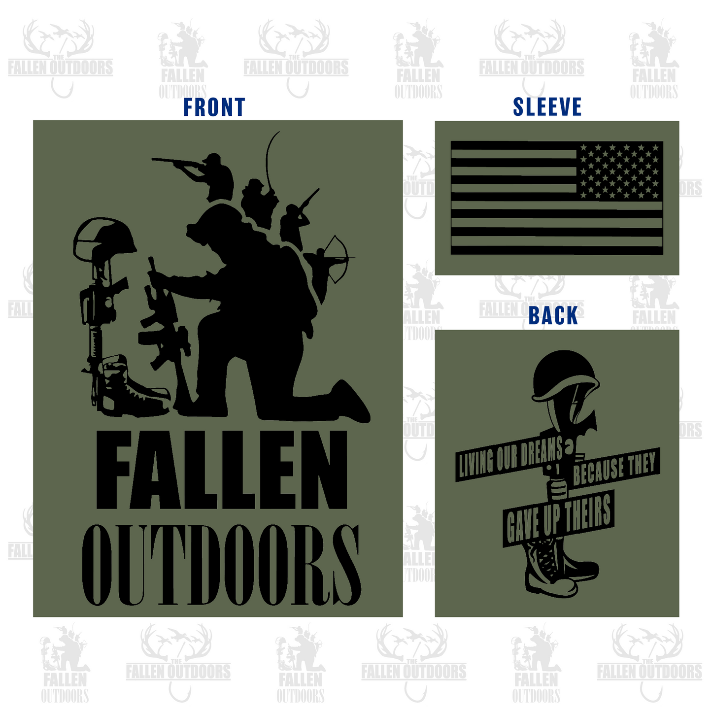TFO Classic Military Green Hoodie