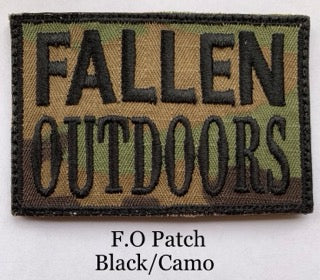 Fallen Outdoors Patch VELCRO (Black/Camo)