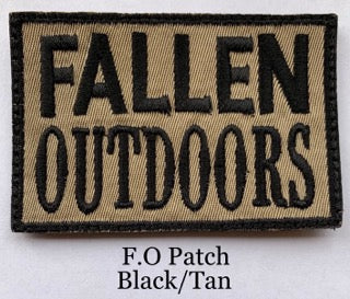 Fallen Outdoors Patch VELCRO (Black/Tan)