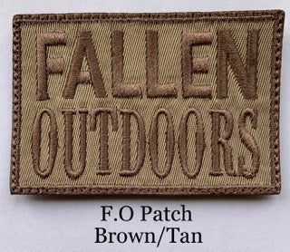Fallen Outdoors Patch VELCRO (Brown/Tan)