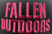 Load image into Gallery viewer, Fallen Outdoors Trucker Hat (Charcoal/Pink)